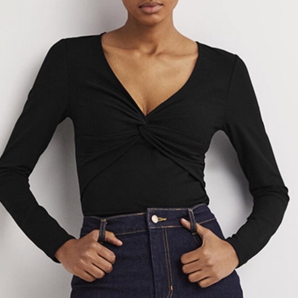 Boden Twist Front Top GREEN